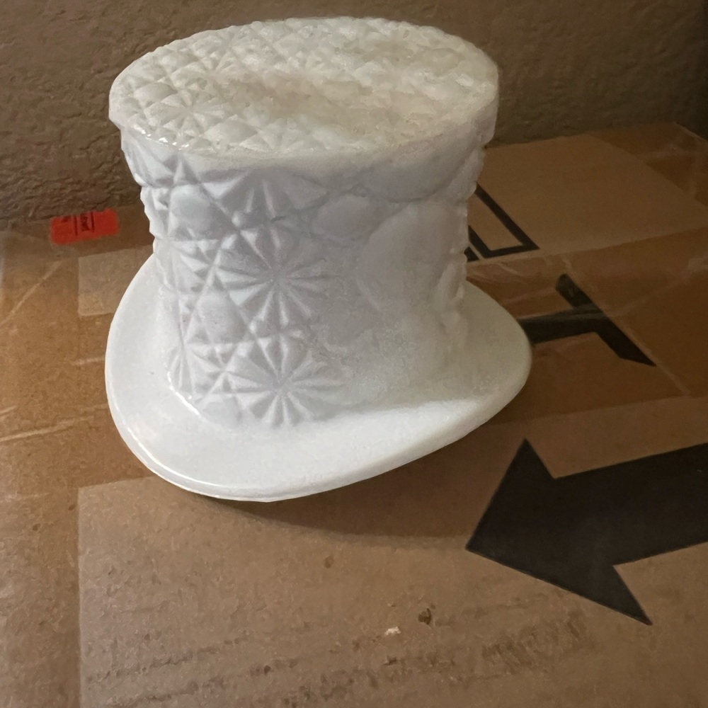 Elegant White Fenton bowl